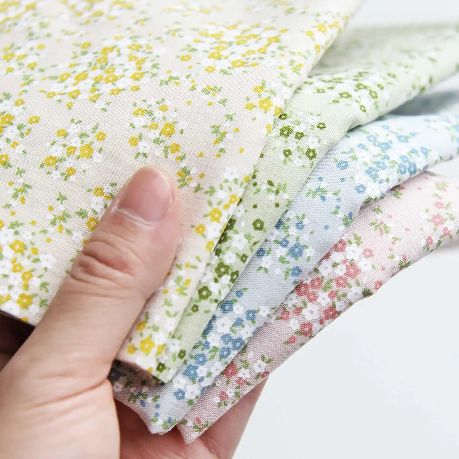 Printed Fabric, Baby Clothing Dresses, Sewn Textile Materials 7PCS Handmade DIY All Cotton Patchwork - view 2