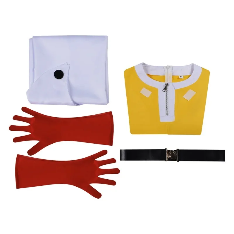 20262026 122026 11One Punch Man Saitama Yellow Jumpsuit Anime Costume Cosplay Halloween Stage Performance Costu view 3