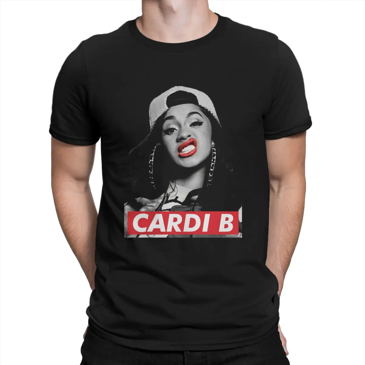 Rapper Man's TShirt American rapper Cardi B O Neck Tops 100% Cotton T Shirt Humor Top Quality Birthday Gifts