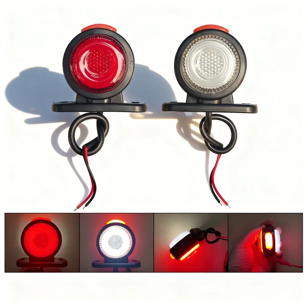 2Pcs LED Trailer Clearance Lights 12V 24V Cargo Light Side Marker Position Lamp Truck Sidelight