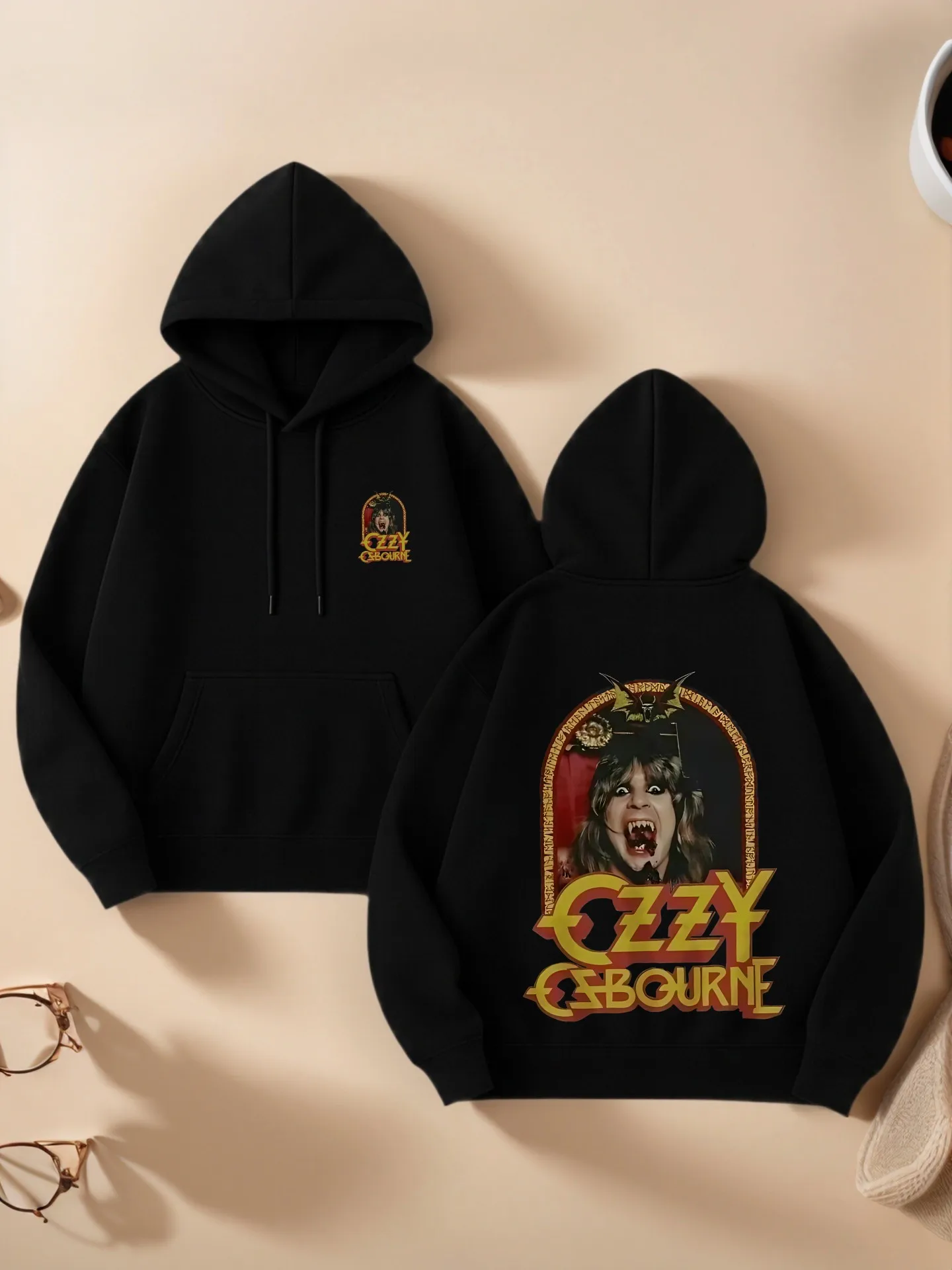 

Толстовка с графическим принтом Ozzy Osbourne Essential, винтажная эстетика, мягкая ткань, повседневная повседневная одежда для мужчин