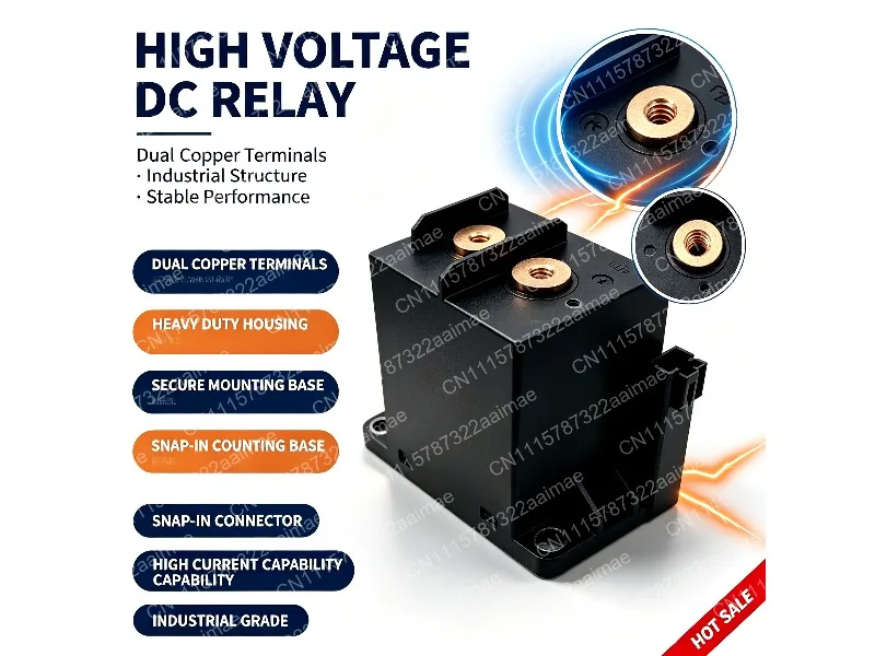 400A DC Contactor Relay High Voltage Switch for EV Charging Pile New Energy Equipment