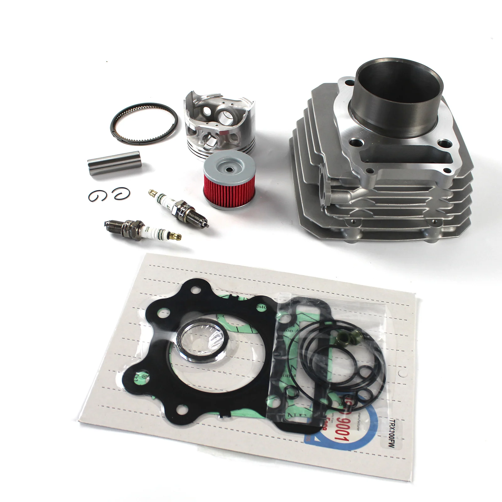 1Set 74mm Motorcycle Cylinder Top End Rebuild Kit for 1988-2000 Honda ATV TRX300 TRX300FW FOURTRAX 12000-HC4-000 12100-HC4-000