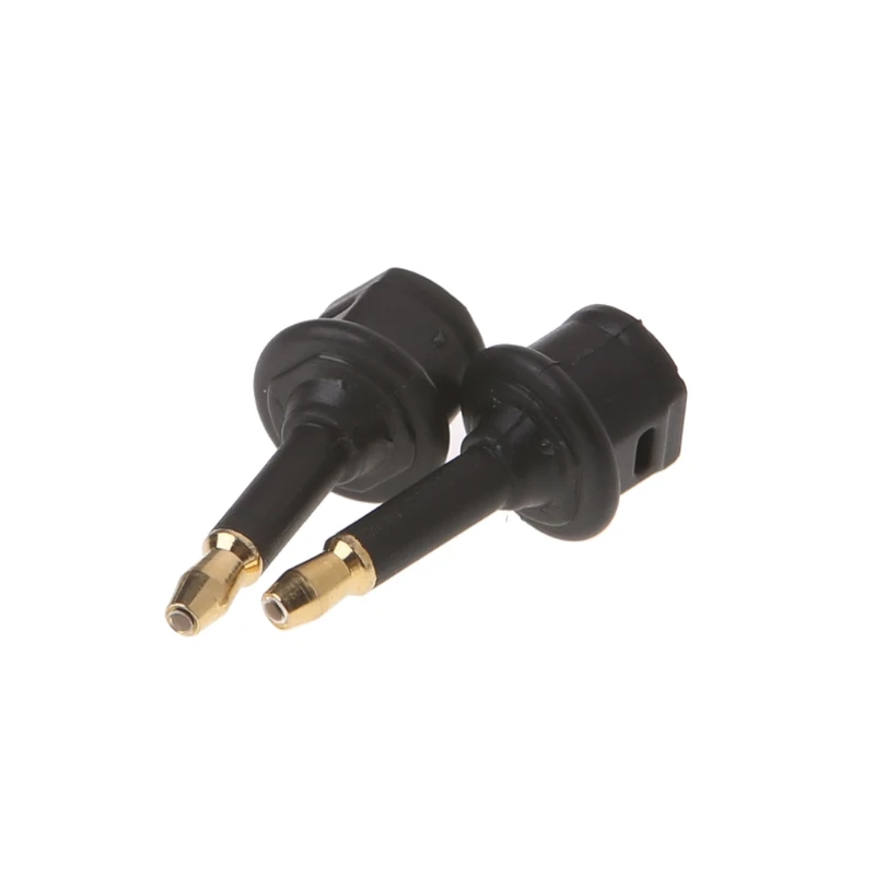 2 uds Toslink a 3,5mm macho Mini enchufe adaptador óptico Digital Conve