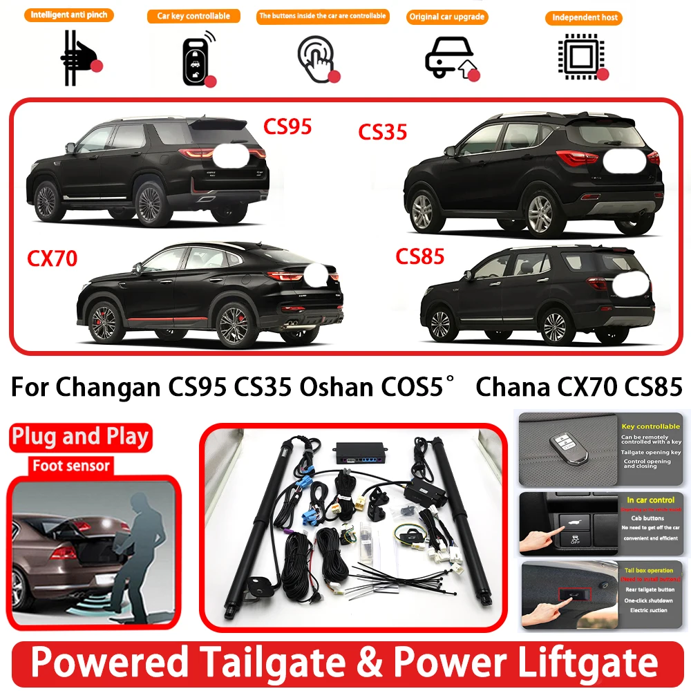 for Changan CS95 CS35 Oshan COS5° Chana CX70 CS85 Plug and Play Auto Powered Tailgate Power Liftgate Rear Trunk Opener System