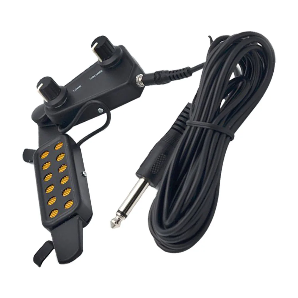 

1 Set Guitar Pickup Acoustic Folk Instrument Piezo Pickup Clear Sound Control Volume Tone Adjustment Accessory