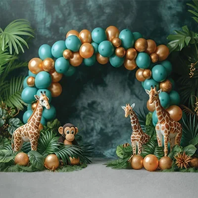 Mehofond Photography Background Arch Balloon Boho Floral Child Birthday Party Cake Smash Portrait Decor Backdrop Photo Studio