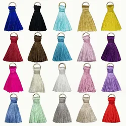 15/20pcs 13*23mm Colorful Tassel Design Charms Mini Metal Pendants For DIY Bracelet Necklace Jewelry Making Accessories