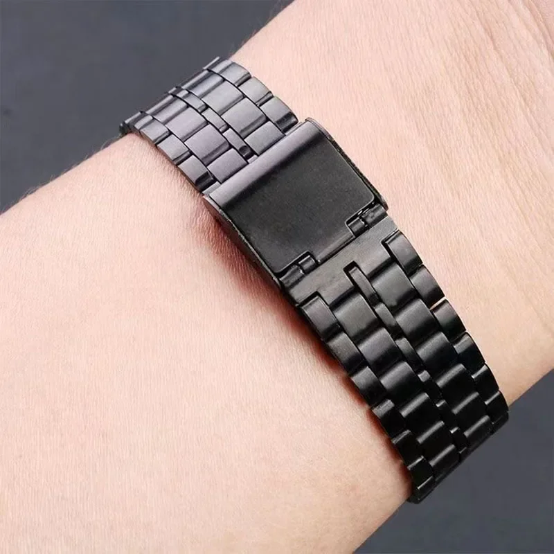 for Casio F-91W 18mm Stainless Steel Watchband for SGW400 F91W F84 F105/108/A158W/168 AE1200/1300 Vintage Steel Wrist Bracelet