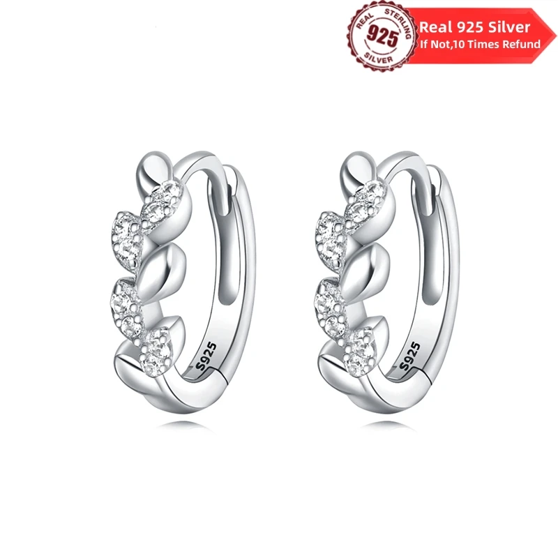 925 Sterling Silver Hoop Earrings 1