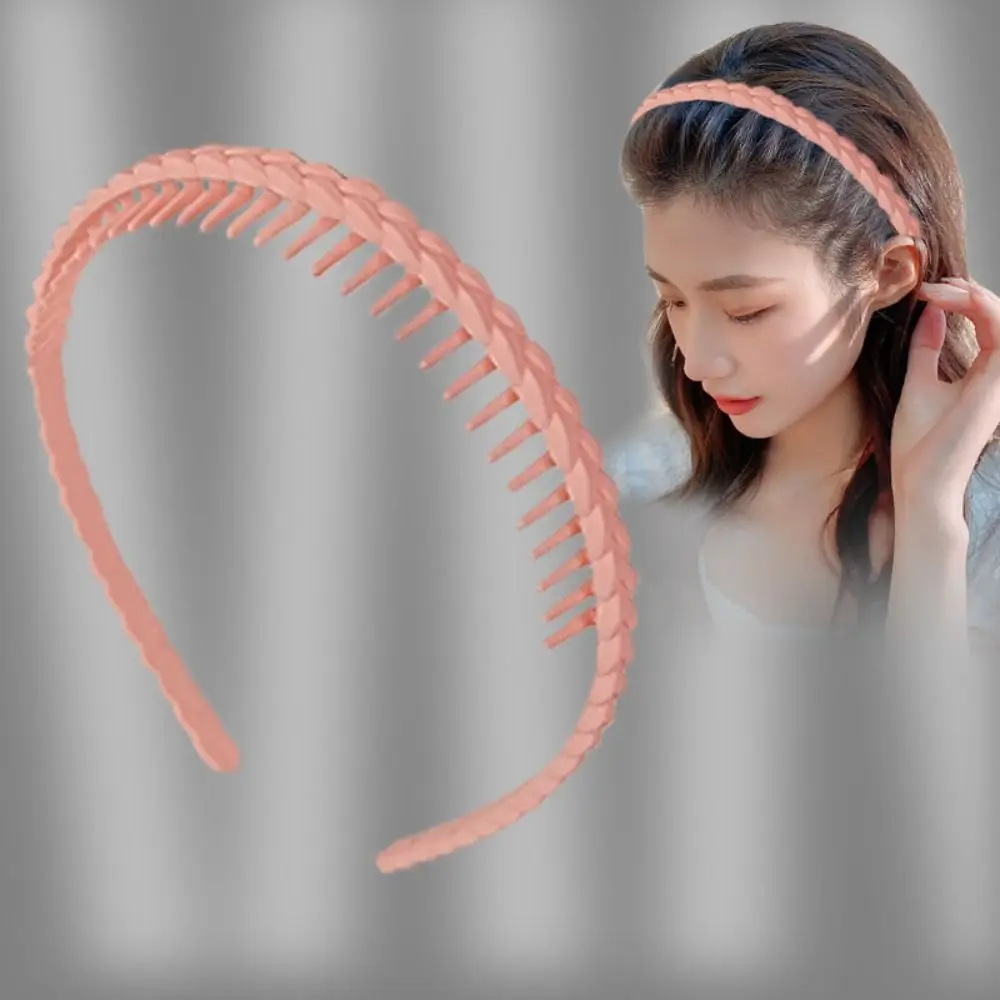 

Simple Acrylic Teeth Matte Hair Hoop Korean Style Headdress Non-slip Hairband Headband Hair Accessories Wash Face