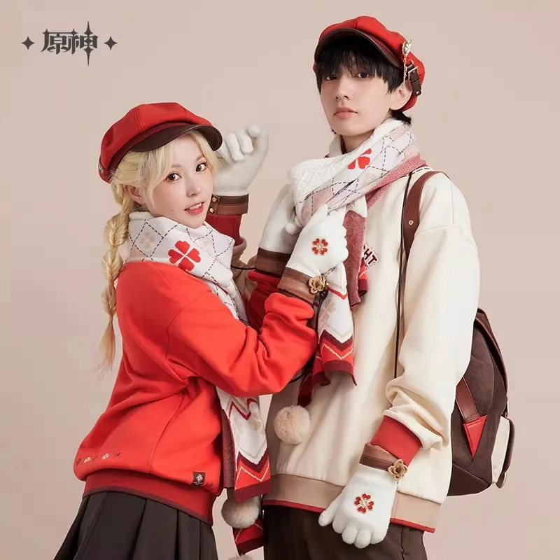 

[Genuine] miHoYo Game Klee Scarf Genshin Impact Klee Theme Series Scarf Thermal Gloves Anime Clothing Ornament Cosplay Xmas Gift