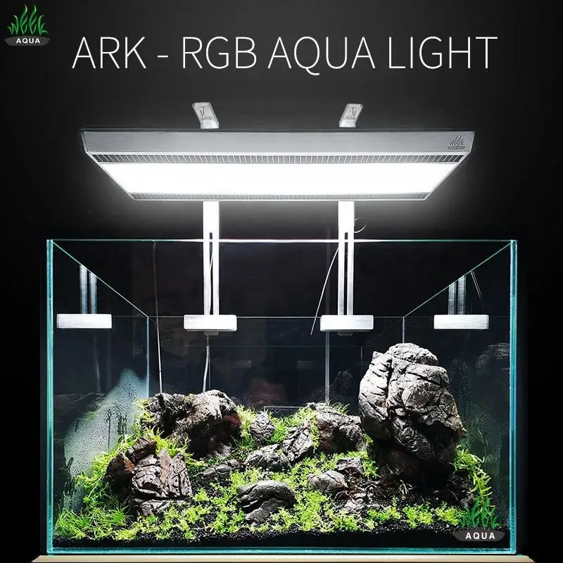 WEEKAQUA 120w 12000k Aquarium Led Light Full Spectrum Aquatic Aquascaping Plants Used Light APP Control for Freshwater lighting
