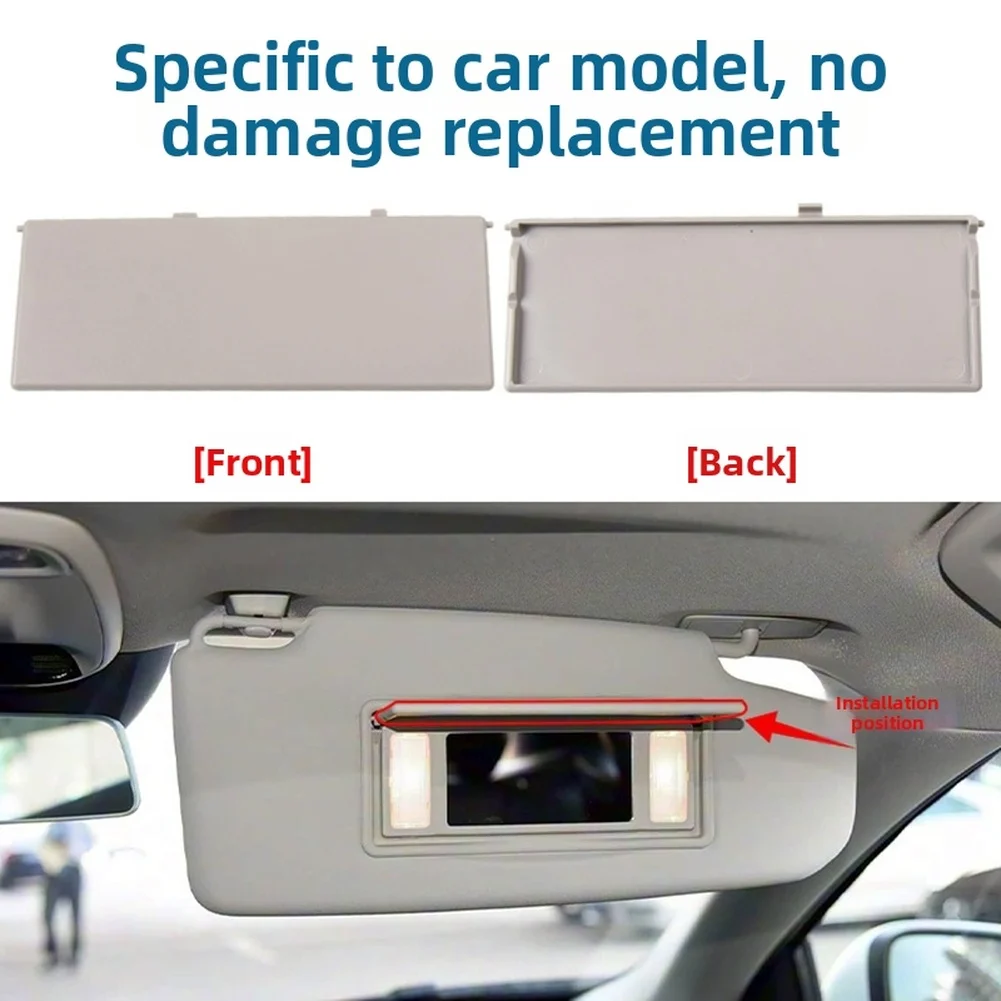 Sun Visor Mirror Cover for VOLVO for s60l 2014-2019 ABS PC Material Dual Slot Layout Precision Fit for Model Years