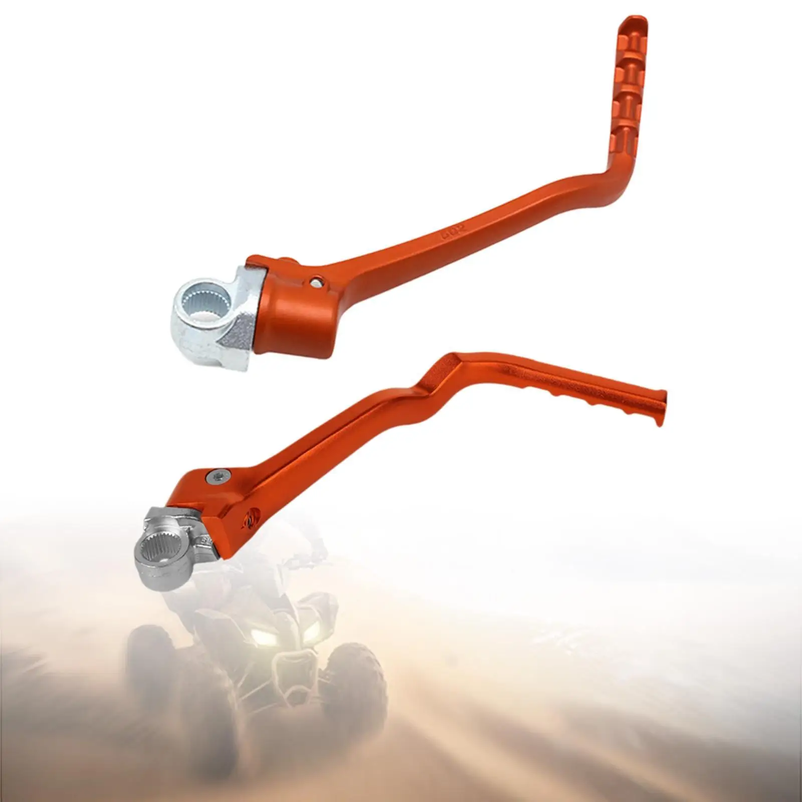 Motorcycle Kick Start Lever Orange Aluminum Alloy Sturdy Starter Pedal Accessory for 125SX 150SX 250SX Off Road