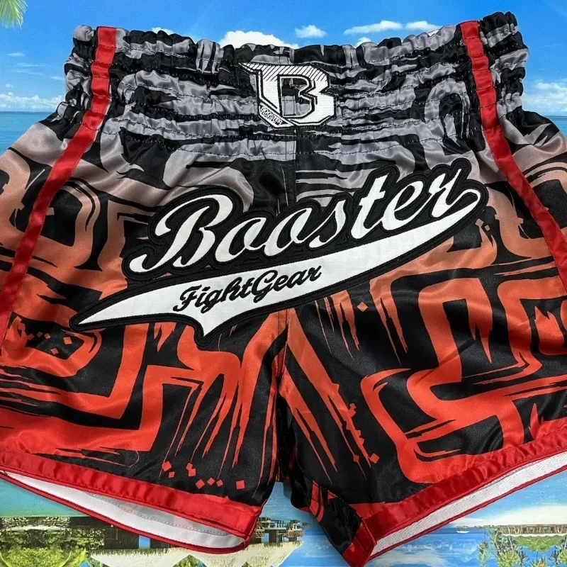 Original Training Muay Thai Gym Fighting Shorts Fitness Combat Sports Pants Embroidery Style Boxing Shorts Sweat Pants