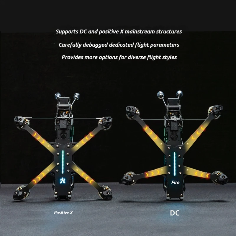 HGLRC Nblade MAX FPV Drone Freestyle 5 pulgadas para cámara O4 Pro Quadcopter Drone para principiantes y entusiastas DIY FPV regalos de cumpleaños