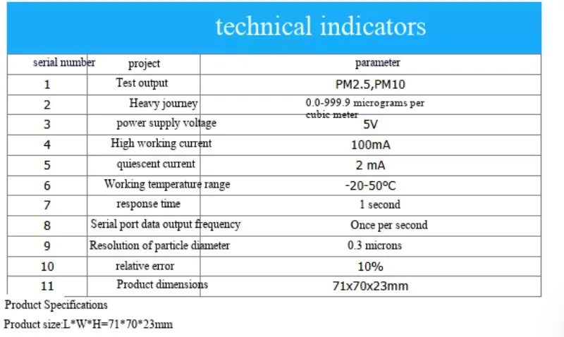 PM2.5-Lasersensor SDS011, Feinstaub-Sensor, Staub-Sensor, digitaler Ausgang – Detail 4