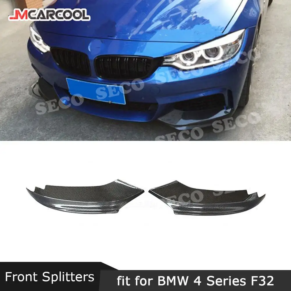 

JMCARCOOL For BMW 4 Series F32 F33 M Sport 2014-2017 Front Lip Aprons Bumper Splitters Carbon Fiber Flaps Cupwings
