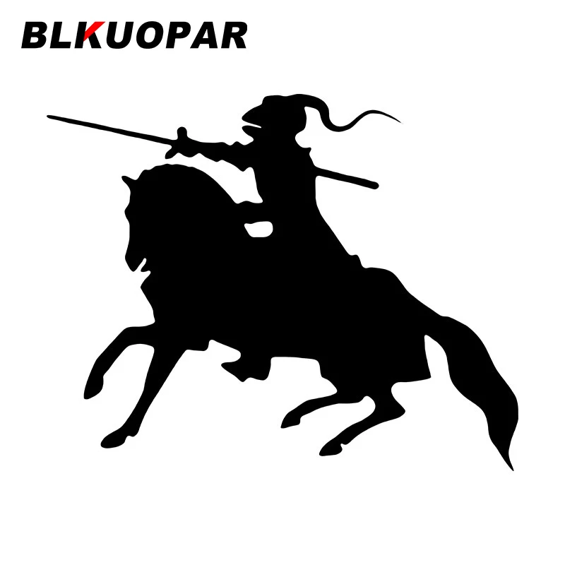 

BLKUOPAR кавалерийская поза заряда, автомобильные наклейки, средневековый рыцарь, наклейка, окклюзия, царапины, высечка, бампер мотоцикла, автомобильные товары