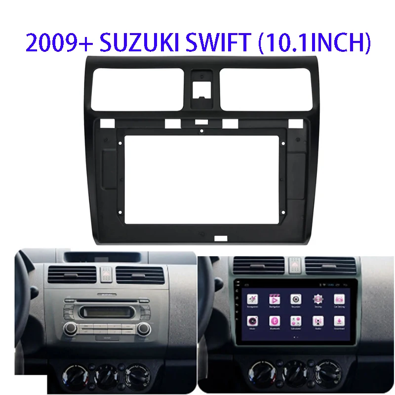 

10 Inch Car Radio Fascia For SUZUKI Swift 2009+ Auto Stereo Install Plastic Panel Bezel Faceplate Frame Dash Kit