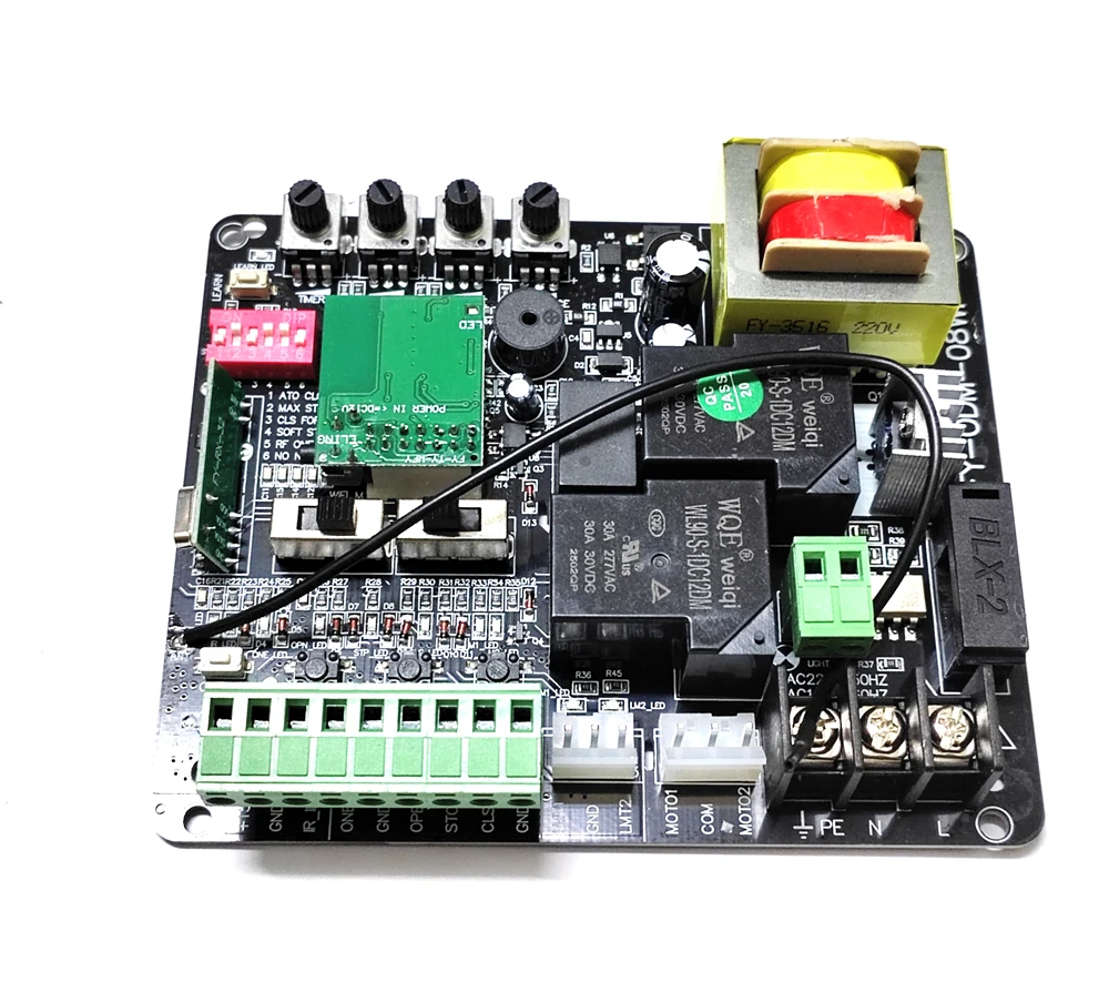 แอป Tuya wifi smartlife เครื่องเปิดประตูเลื่อนอัตโนมัติ AC 220v 110v pcb มอเตอร์ AC แผงวงจรควบคุมการ์ดควบคุมพลังงาน
