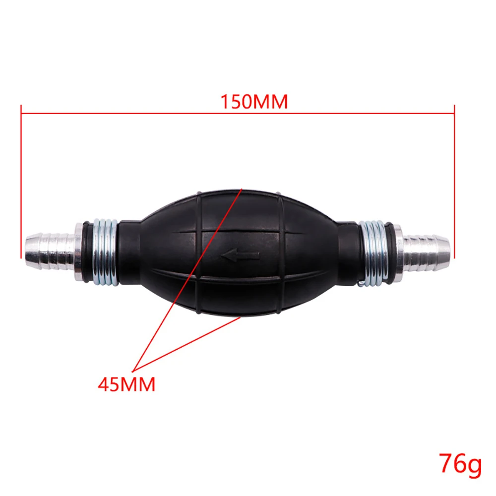 6/8/10/12mm Manual Fuel Pump High Flow Car Motorcycle Hand Siphon Water Fish Tank Oil Gasoline Petrol Diesel Liquid TransferTool