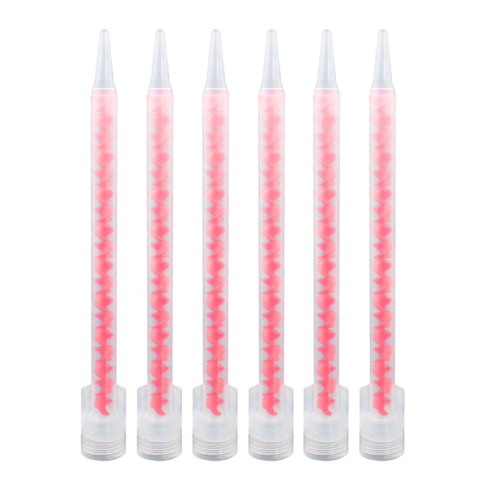 10pcs Dual Barrel Mixing Nozzle Static Mixing Nozzle Epoxy Mixing Tube Suitable for 200mL and 400mLDual Cartridges