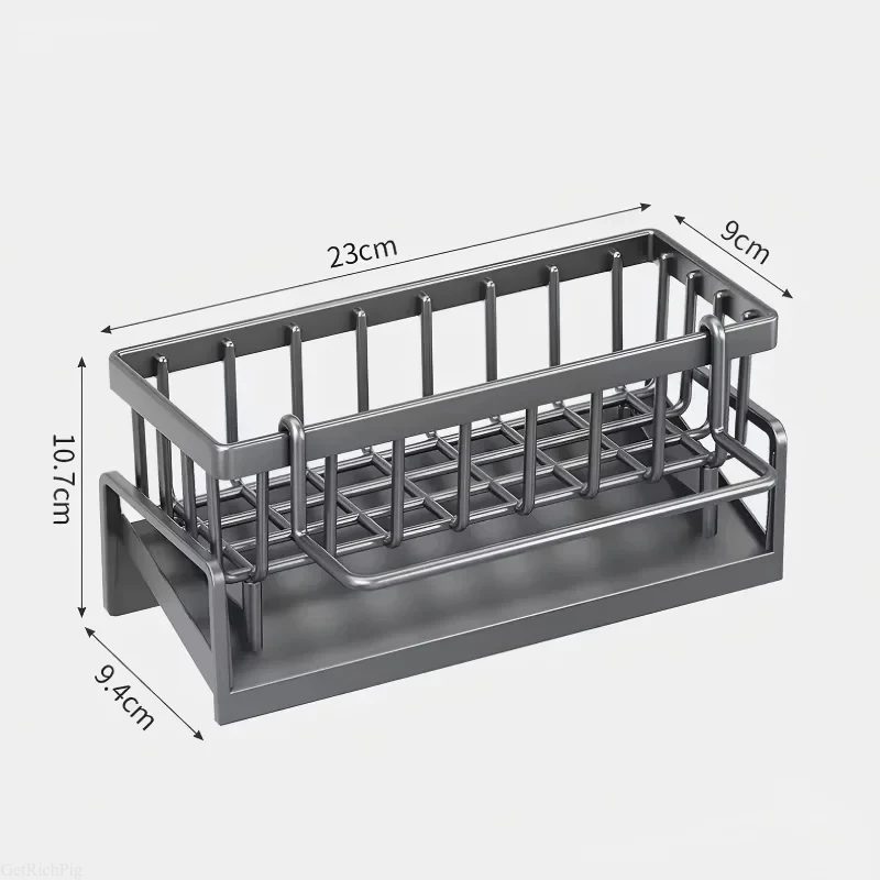 Compact Tap-Mounted Spice Shelf – Sink Organizer with Drainage Rack – Space-Saving Kitchen Storage for Utensils/Accessories image 2