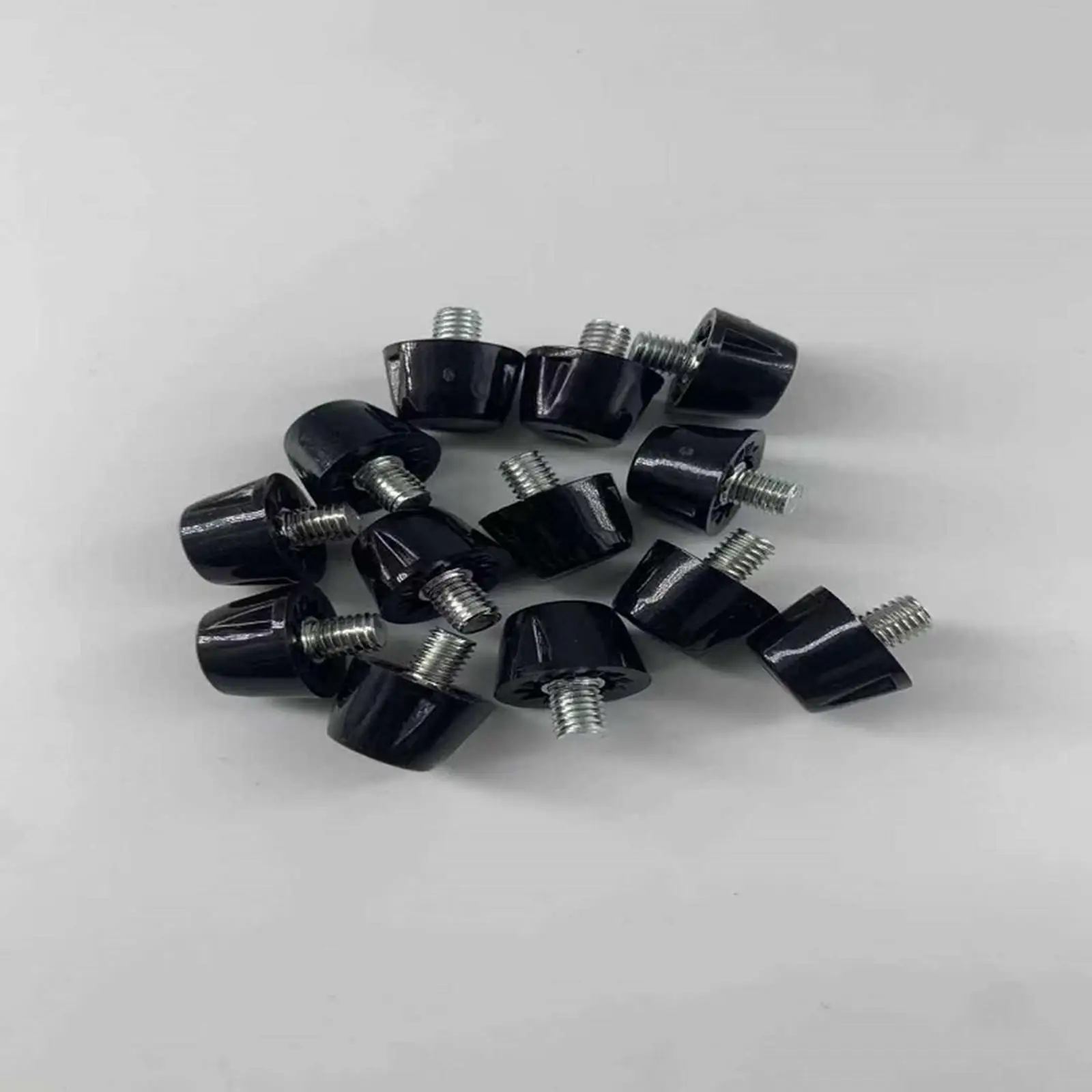 12 Pieces Football Boot Spikes with Wrench Comfortable Non Slip 7mm 10mm M5 Firm Ground Soccer Boot Cleats for Competition