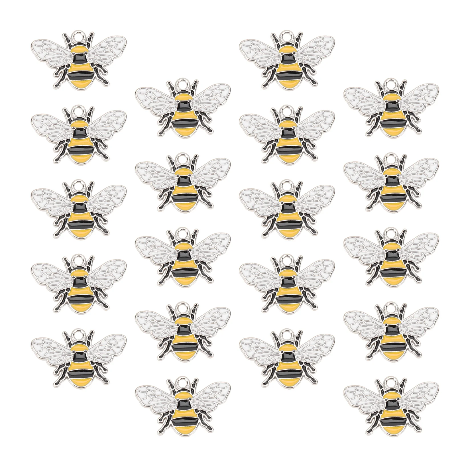 

20 Pcs Alloy Pendant Accessories Pendants Jewelry Making Bee Bulk Charms for Bracelet