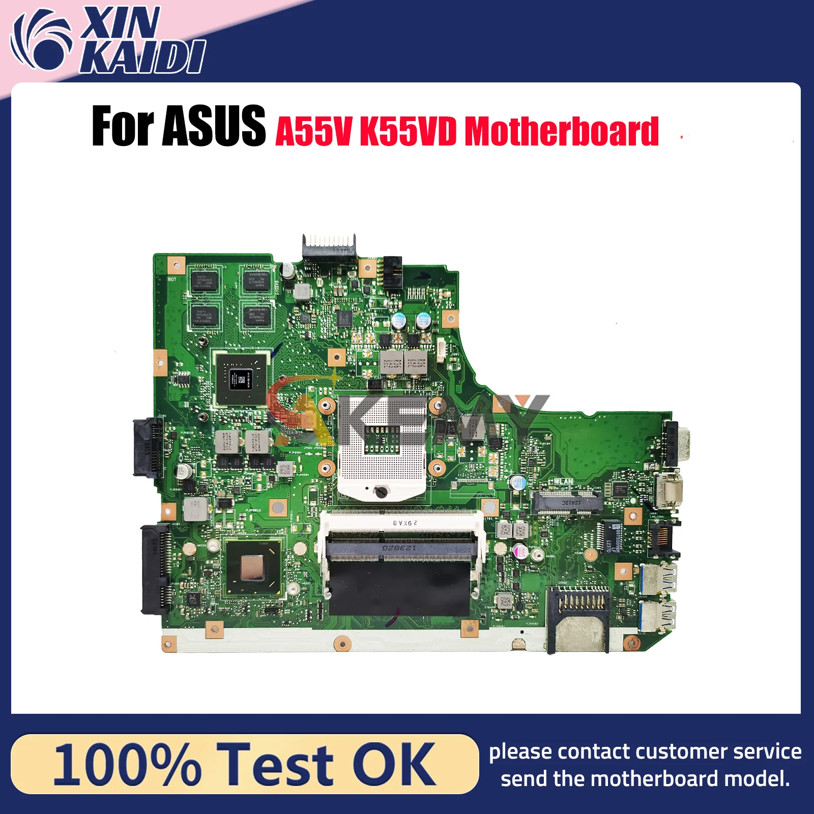 

Материнская плата для ноутбука K55VD для ASUS K55VD K55VJ K55VM K55V Материнская плата для ноутбука Этот товар в наличии 100% тестирование ОК быстрая доставка