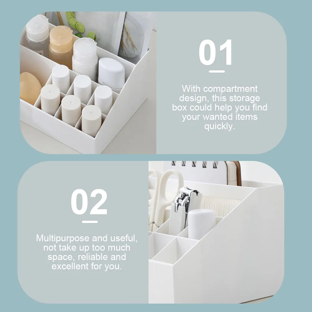 

Настольный органайзер для канцелярии: пластиковый держатель для ручек, ножниц, скрепок, скоб, кистей для макияжа, компактный ящик для хранения для дома