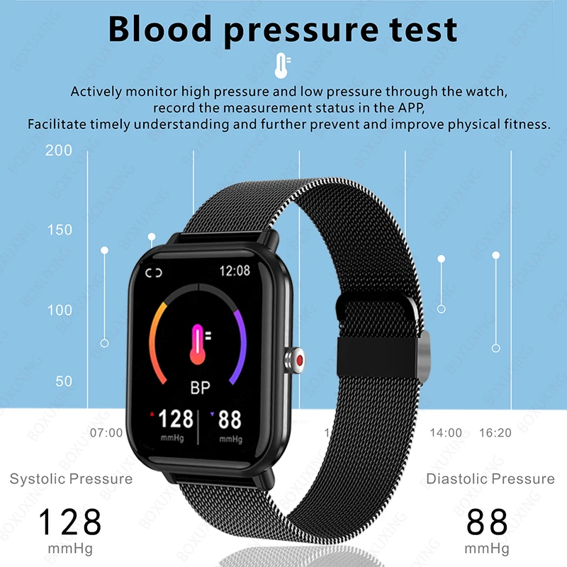 2024 novo relógio inteligente masculino monitoramento de oxigênio no sangue esportes relógio de fitness homem mulher monitor temperatura corporal