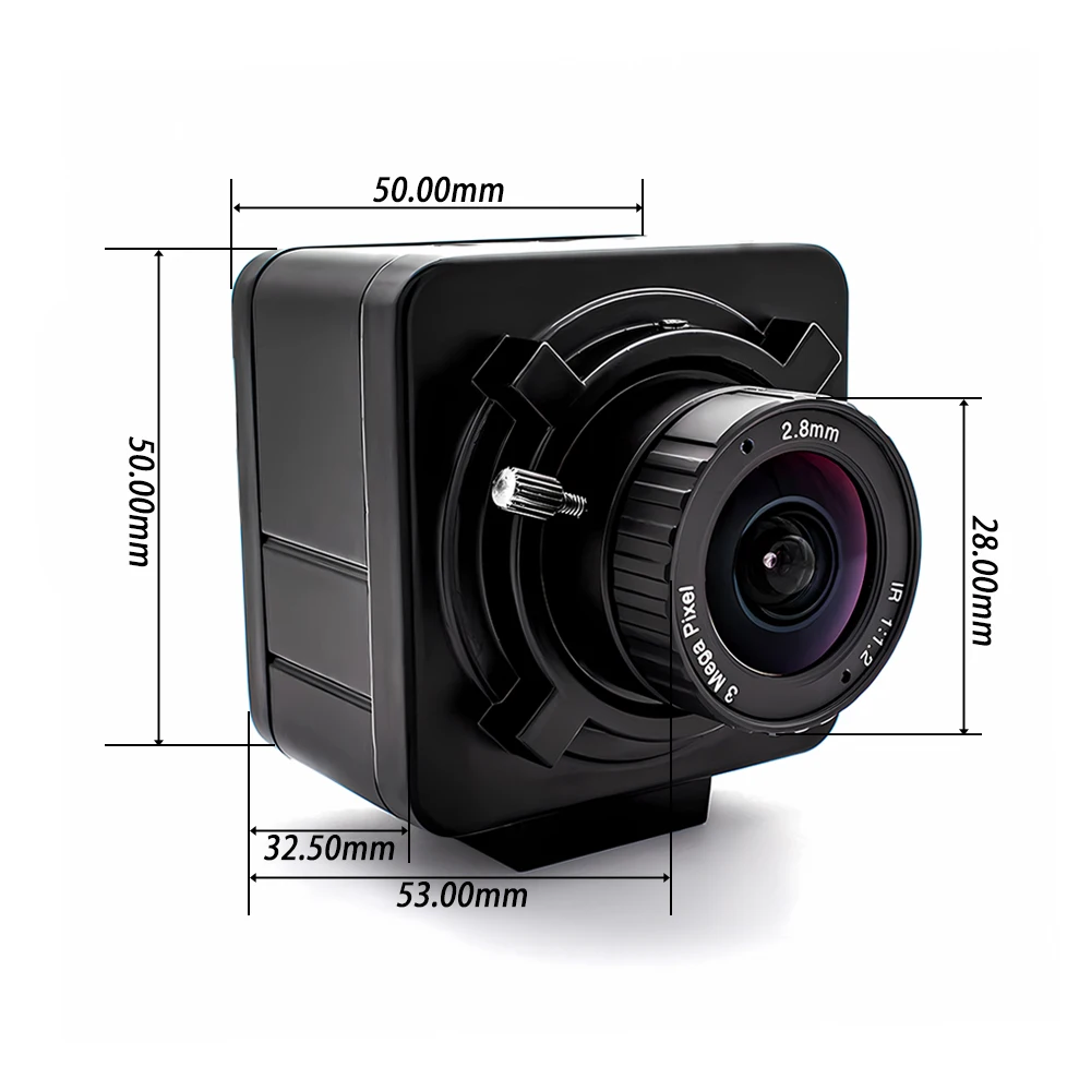 وحدة كاميرا WGWK 1080P 60FPS IP 2MP IMX307 CMOS إضاءة منخفضة للغاية 2.8 مم 138 °   كاميرا ويب أمنية بتركيز ثابت RTSP Onvif POE