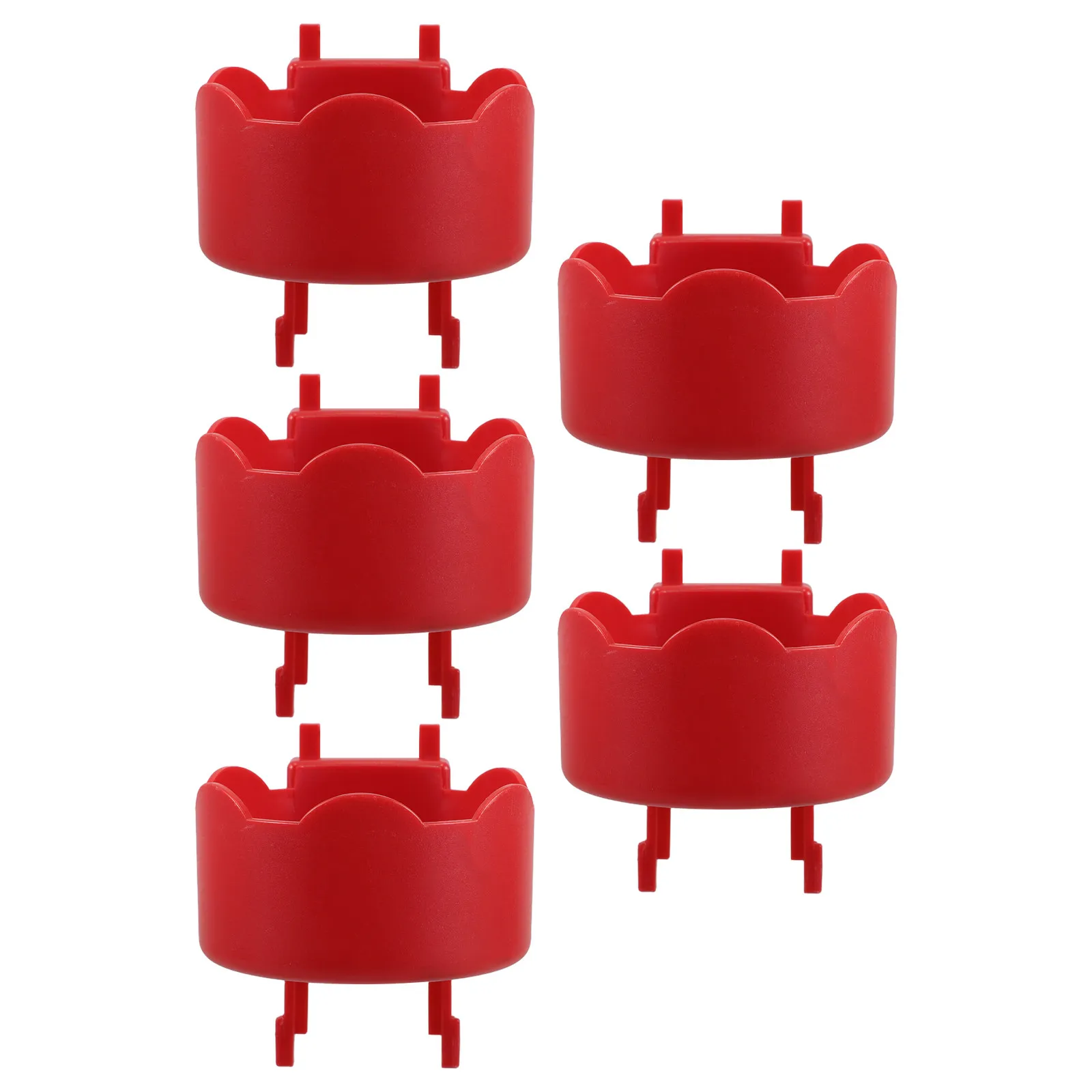 5Pcs Abrasives Wall-Mounted Storage Rack for Car Beauty Shop Polish Wax Holder Sturdy Plastic Space-Efficient Garage Detailing