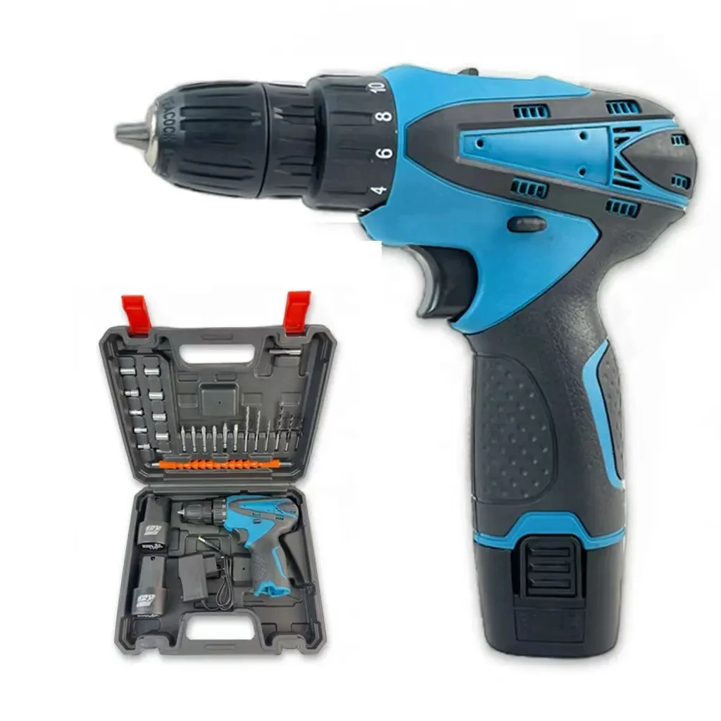 hit productFactory Price High Quality 12V Brush Mini Electric Hand Drill Rechargeable Cordless Screwdriver Keyless OEM Industria