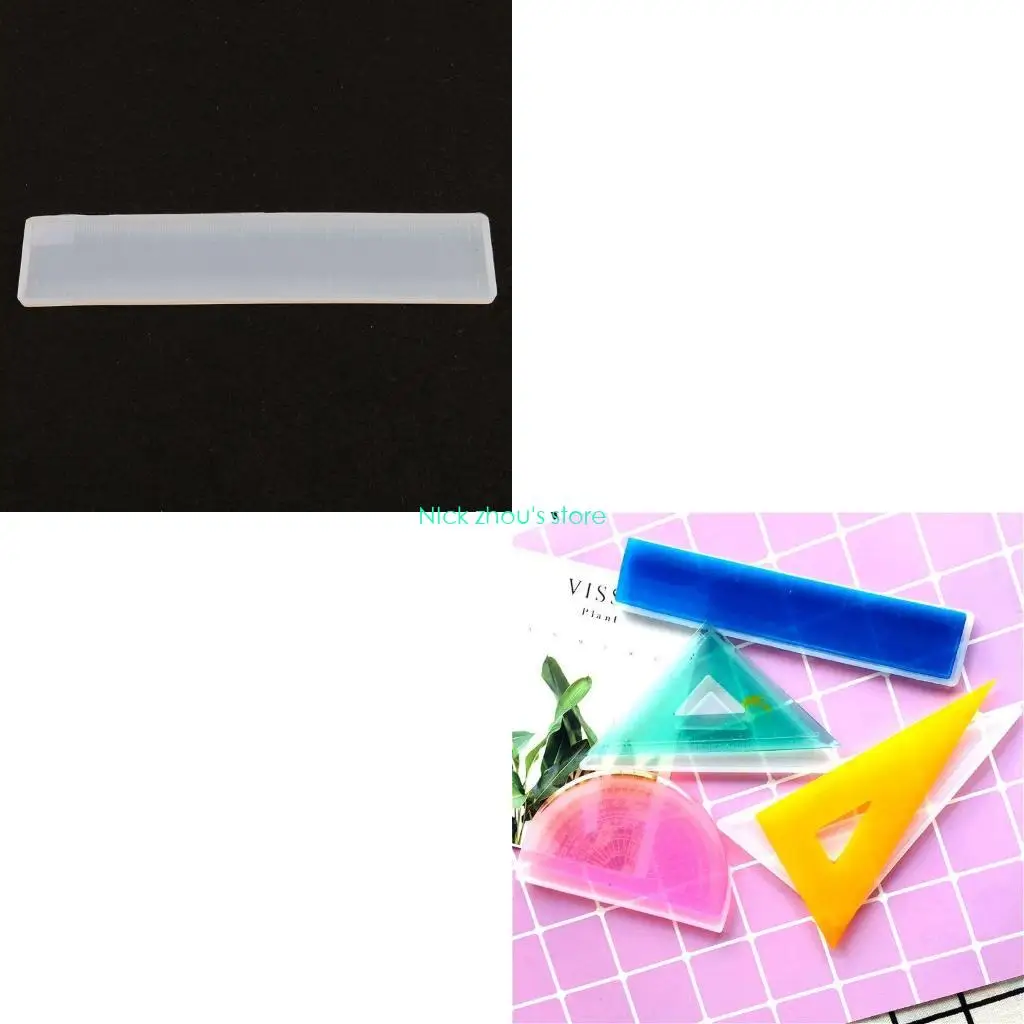 

E15E 4PCS Protractor Triangular Ruler Ruler DIY Craft Jewelry Making Mo