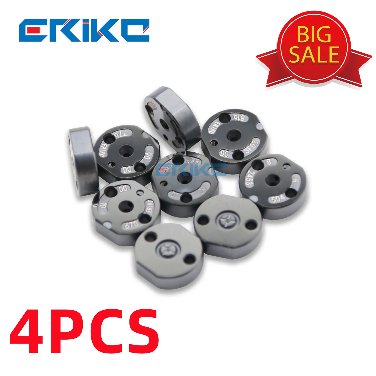 4PC Control Valve Plate 02# 04# 05# 06# 07# 10# 18# 19# 29# CR Injector Valve Orifice Plate 31# 32# 36# for Denso Injectors