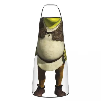 Shrek Apron Apron Chef Cooking Baking Tablier Sleeveless Bib Kitchen Cleaning Pinafore for Women Men Painting