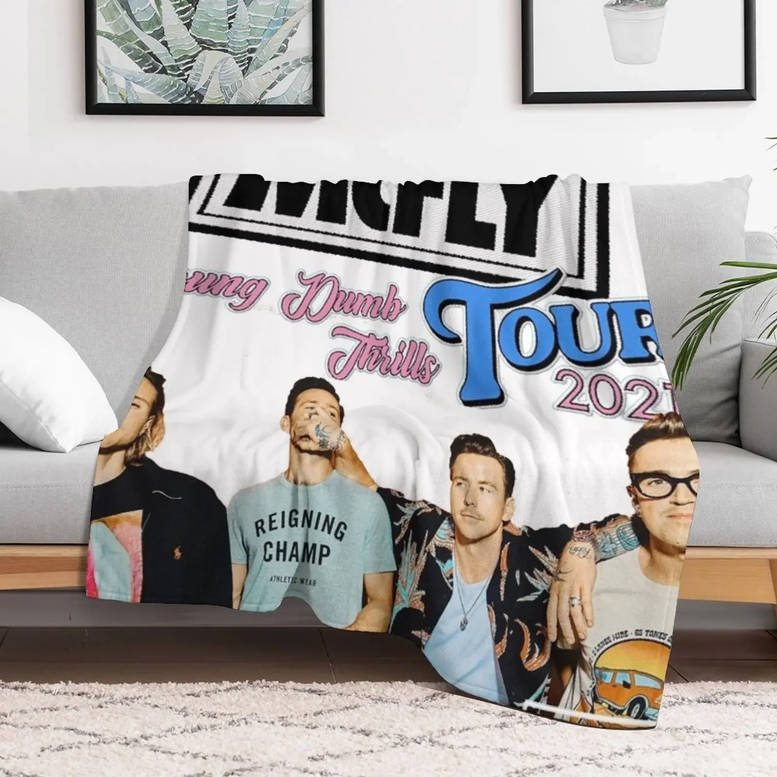 McFly Tour 2021 Throw Blanket Decorative Sofa Polar Blankets