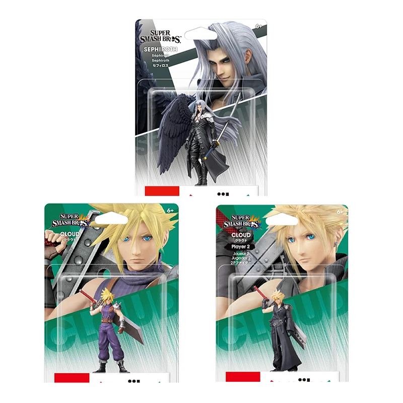 Super Smash Bros Series  Final Fantasy VII Sephiroth Cloud 2P Action Figure Game Character Peripheral Limited Models Boys Toys