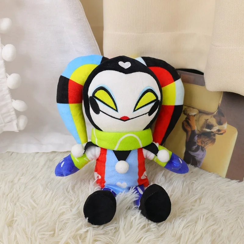 30cm Helluva Boss Fizzarolli Plush Toy Cartoon Anime Theater Funny Clown Doll Stuffed Toy Children Girls Birthday Christmas Gift