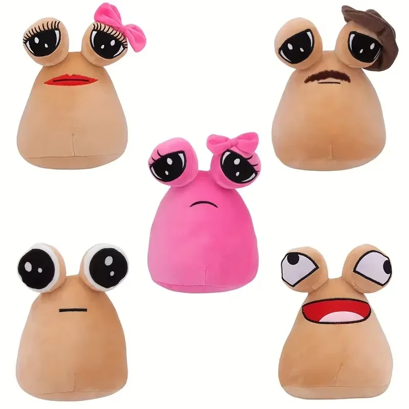 New Shape My Pet Alien Pou Mr&Mrs Plush Toy Alien Plushie Stuffed Animal  Doll Kids Favor Gaming enthusiast Plush Birthday Gifts