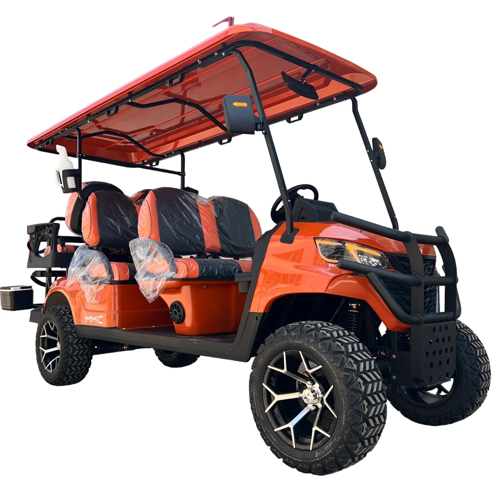 Wholesale Brand New 4 Wheel Golf Cart Utility Vehicle Off-Road Golf Cart 4+2 6 Seater Electric Club Car Golf Cart