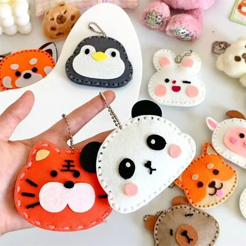 

Children's Sewing Fun Felt DIY Non-woven Fabric Cartoon Handmade Felt Kindergarten Parent-child Weaving Educational Diy