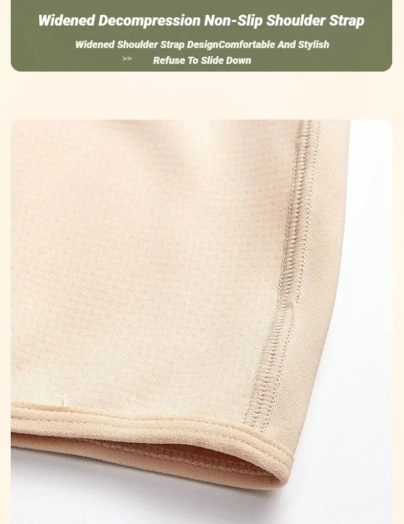 CHUANGERM Tomboy Damen Atmungsaktiver Brust-Binder mit Seitenschnalle, Kurzes Weste-Oberteil, Unterwäsche, Tanktop, Drahtlos, Wickel-Bandagen, Flach – Detail 10