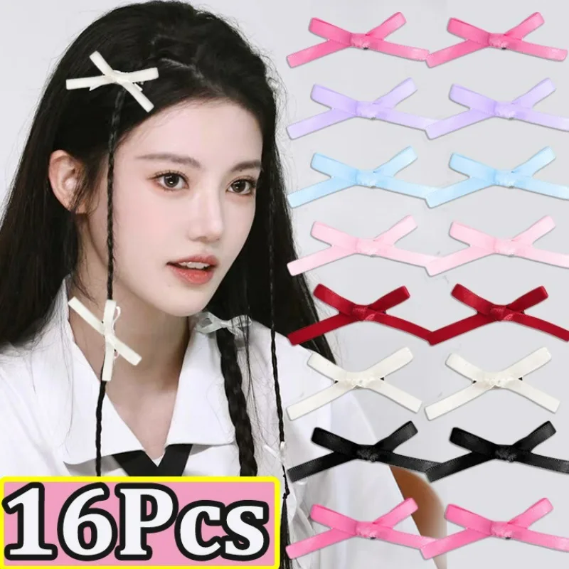 

Cute Bowknot Hair Clips for Women Sweet Ballet Ribbon Bow Hairpin Bang Clip Korean Fashion Y2K Girl Hair Accessoires Headwear