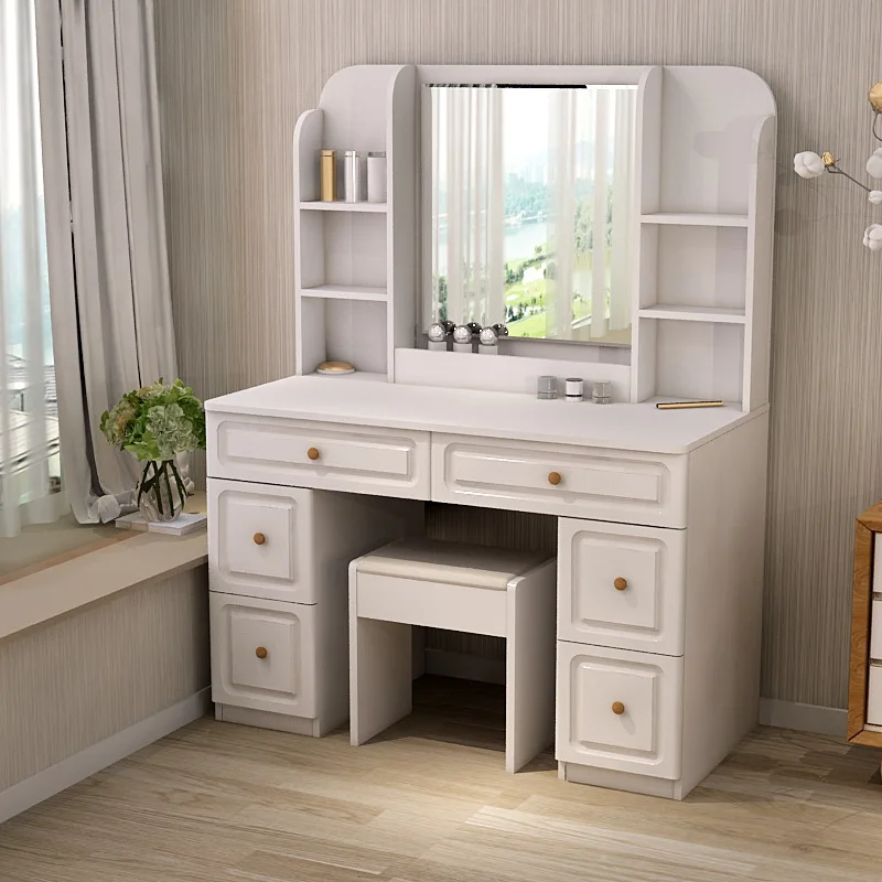 

Modern Dresser With Mirror Makeup Vanity French Style Bedroom Dressing Table