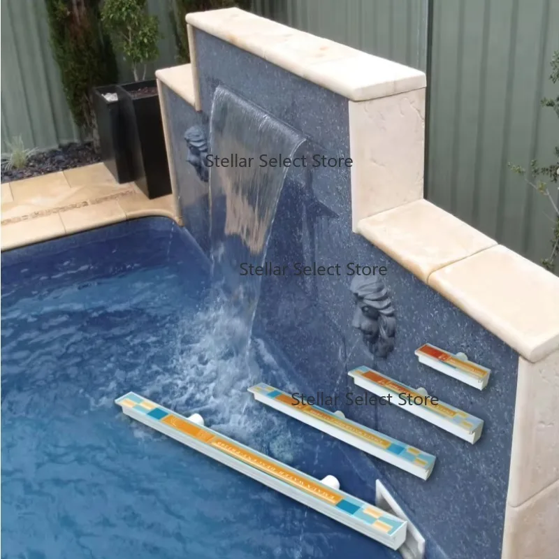 Acrylic Water Descent Waterfall Pb Emaux Water Descent Rgb Water Descent with Led Light Control Box